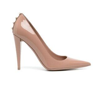 BRAND NEW Valentino Garavani sz 36 Rockstud 110mm rose patent-leather pumps
